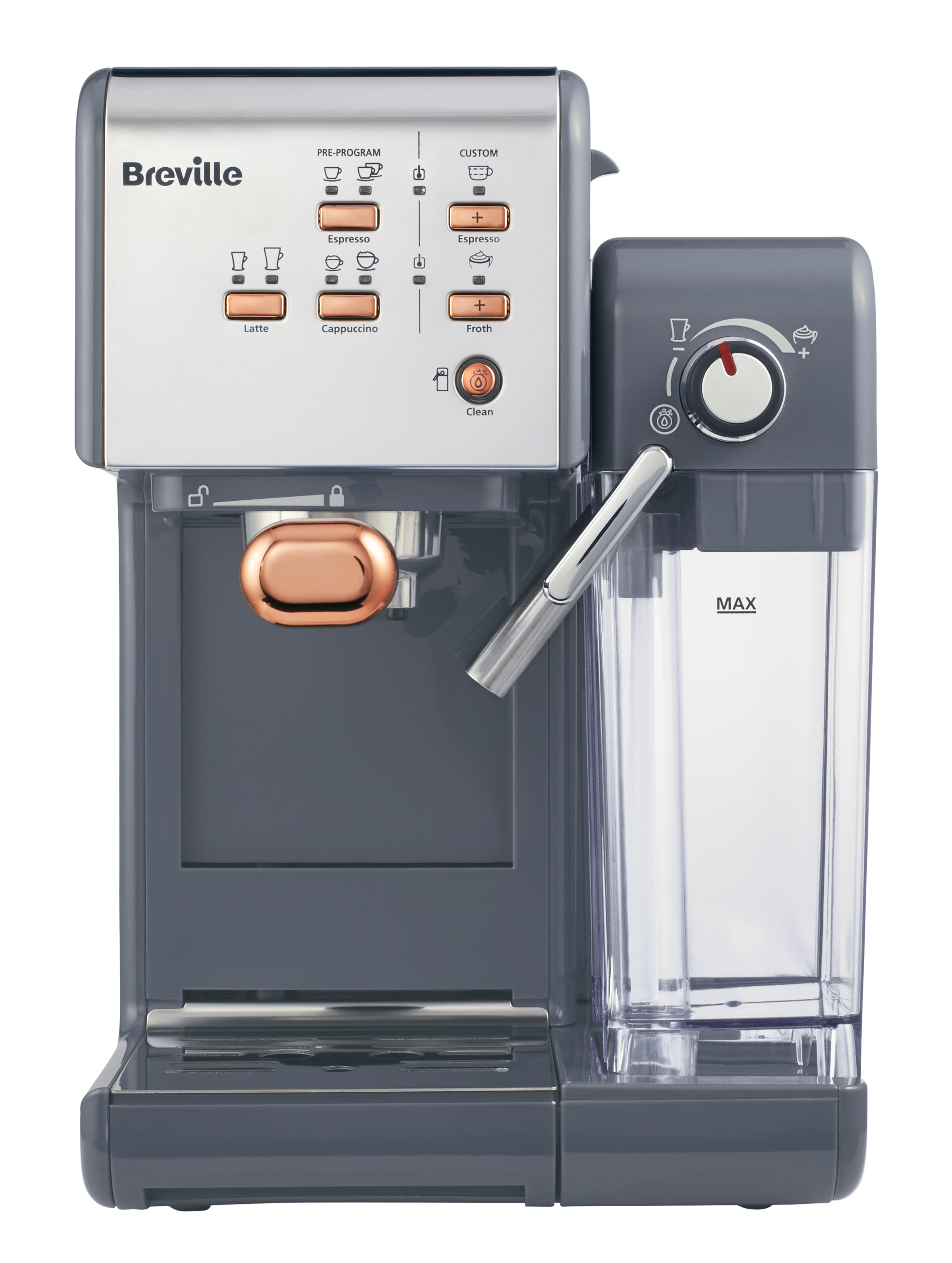 Breville CoffeeHouse Granite Grey & Rose Gold Breville UK